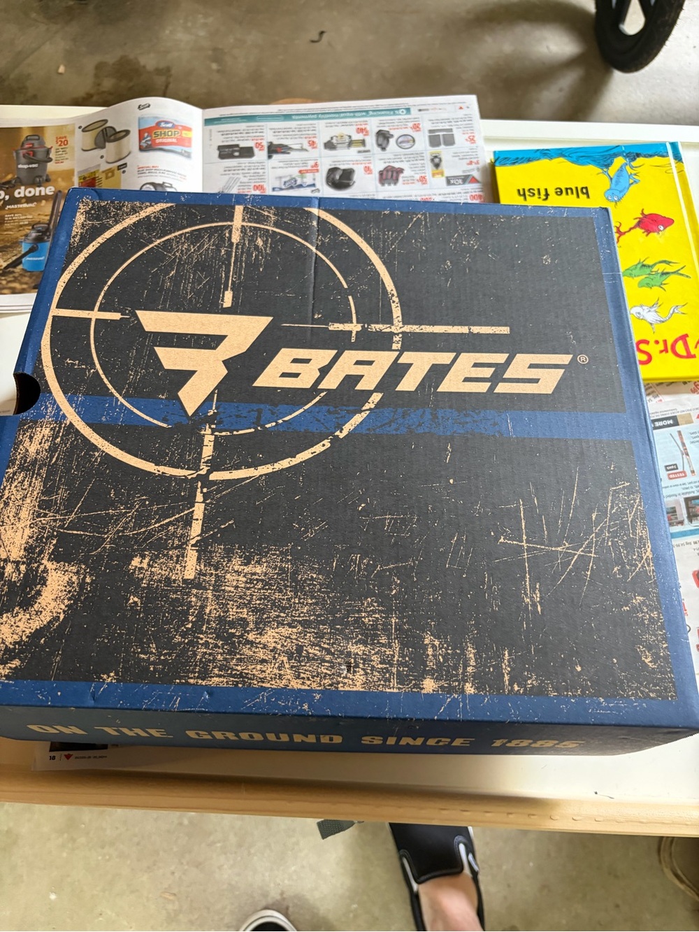 Bates Black Boot Box with Logo